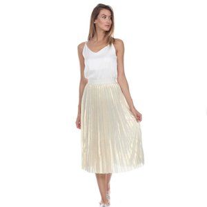 Zero Degrees Celsius Skirt Liquid Metallic Gold